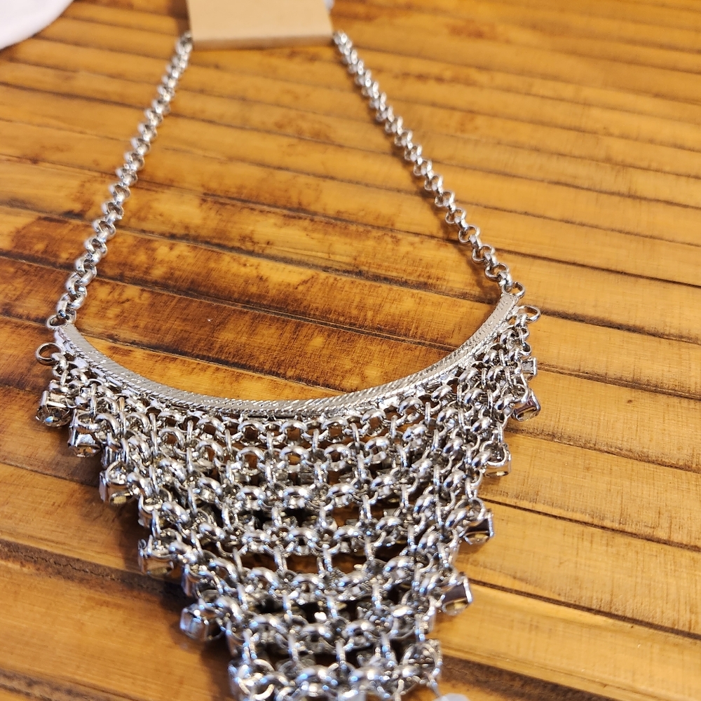 Rhinestone Necklace with Earrings Set - Picture 16 of 17